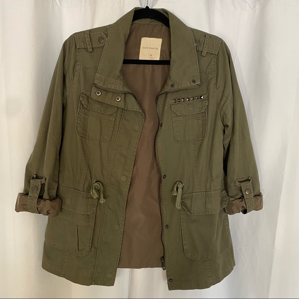 Sound & Matter Army Green Utility Jacket - Size M